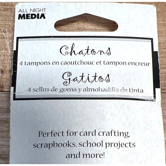 Kittens Rubber Stamp Set With Inkpad By All Night Media - Picture 4 of 4